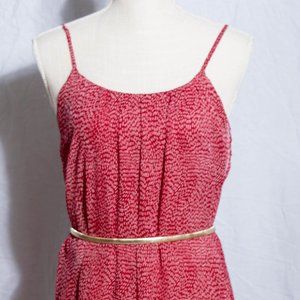 H&M Red and white high low dress